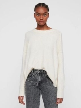AllSaints Rue Crew Neck Sweater Italian Yarn  Small